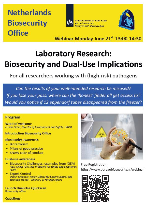 Biosecurity Webinar Laboratory Research Biosecurity And Dual Use